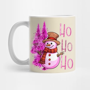 Ho Ho Ho Christmas Snowman Mug